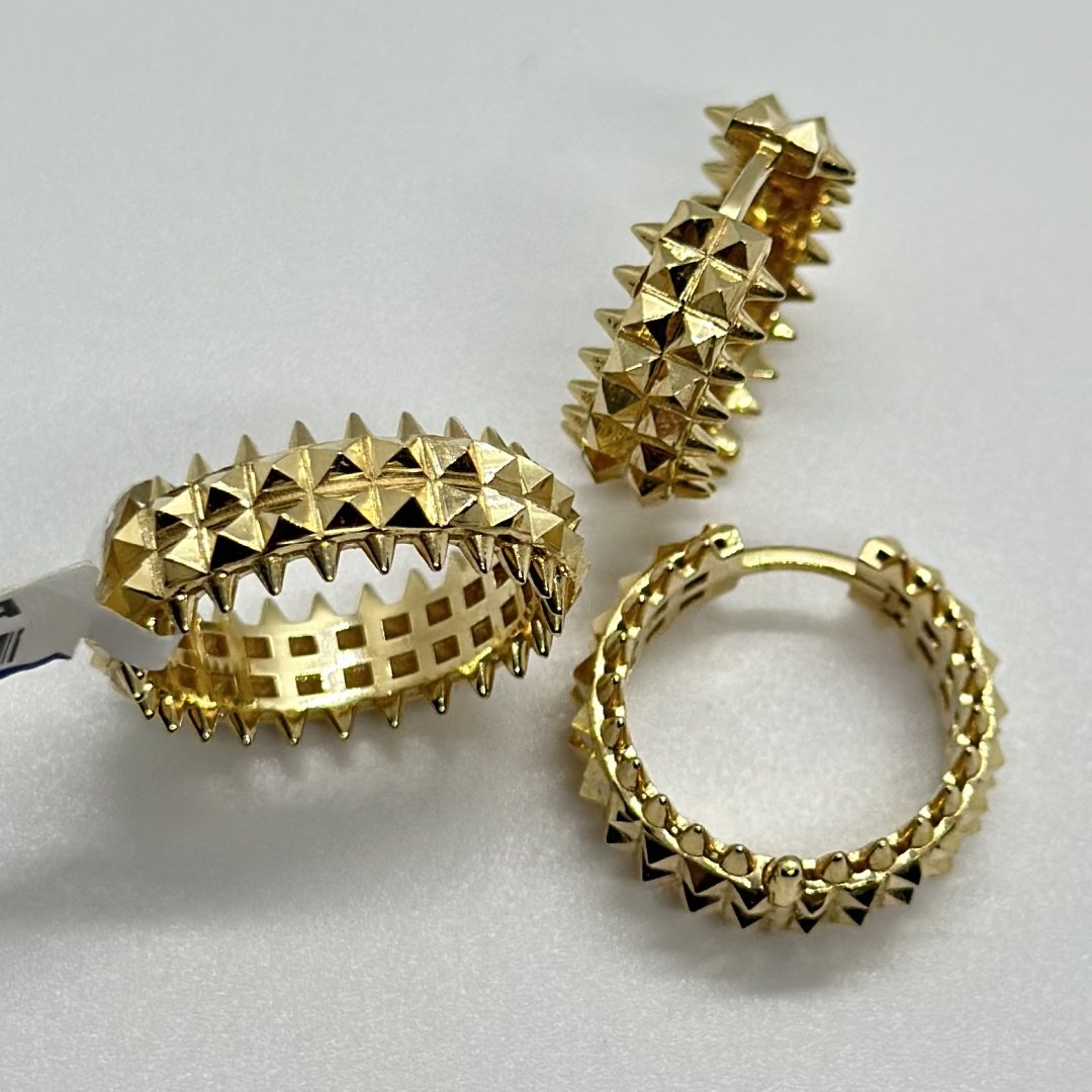 Zhanar Gold Комплект золото шипы карьте вес 8.1 г золото, без вставок купить,NaN