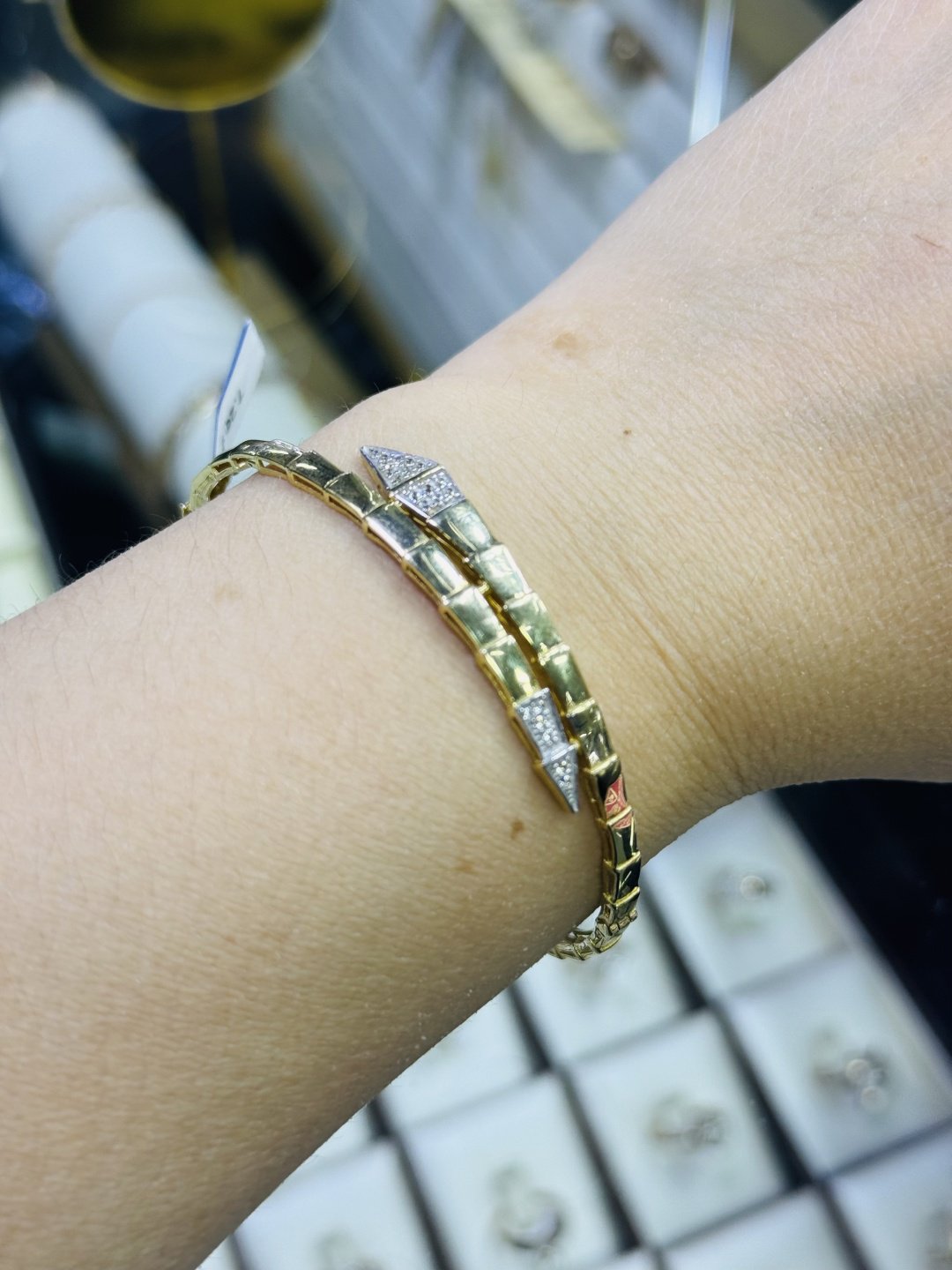 Браслет Exclusive Gold Aij163 длина 18.5 см, вес 7.18 г золото, плетение обод купить,NaN