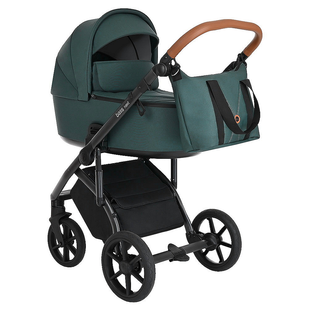 Коляска 2 в 1 Roan Bass Next pacific green black купить,NaN