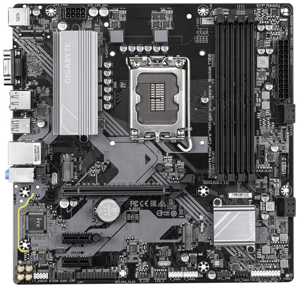 Материнская плата GIGABYTE B760M D3HP - ForteMarket Материнская плата GIGABYTE B760M D3HP купить,68556