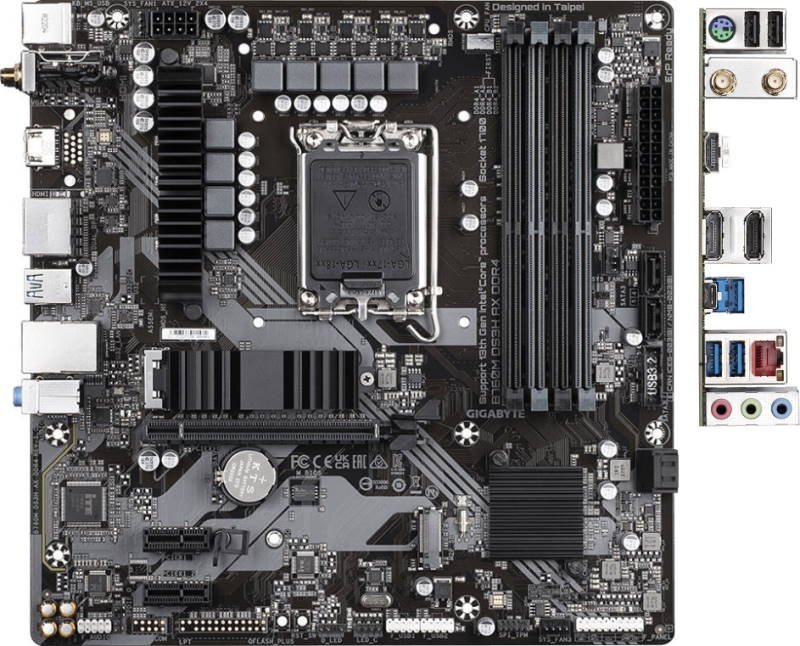 Материнская плата GIGABYTE B760M DS3H AX DDR4 купить,94930