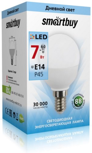 Лампочка Smartbuy SBL-P45-07-40K-E14 7W 1 шт - ForteMarket Лампочка Smartbuy SBL-P45-07-40K-E14 7W 1 шт купить,0