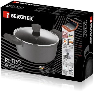 Bergner кастрюля BG-30738-NP алюминий 4.5 л