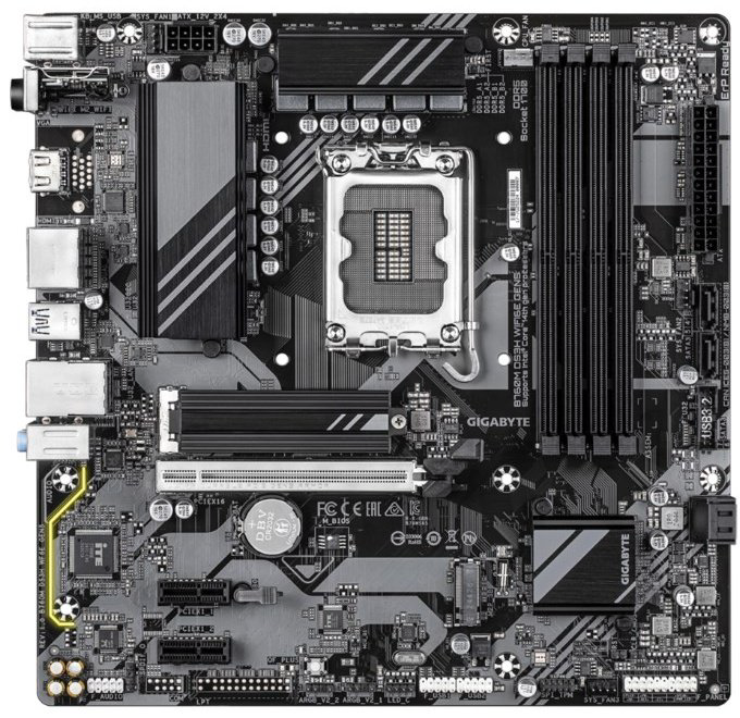 Материнская плата GIGABYTE B760M DS3H WIFI6E GEN5 (REV1.0)