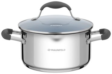 MAUNFELD кастрюля MCS31S08GR нержавеющая сталь 3.1 л купить,NaN