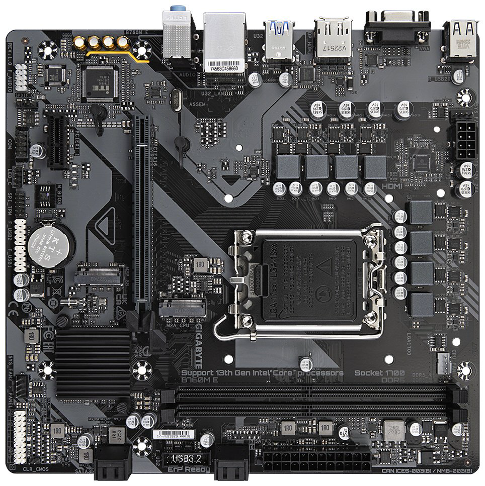 Материнская плата GIGABYTE B760M E - ForteMarket Материнская плата GIGABYTE B760M E купить,57469