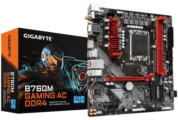 Материнская плата GIGABYTE B760M GAMING AC DDR4 купить,NaN