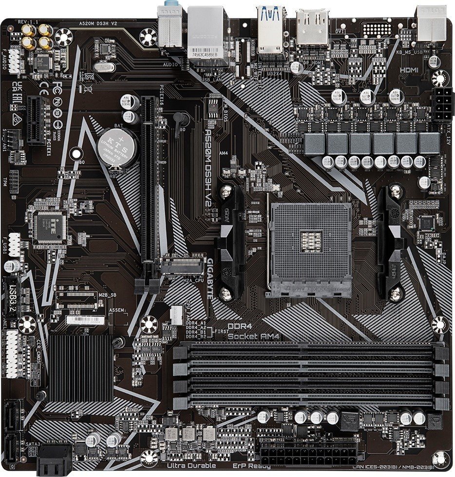 Материнская плата GIGABYTE A520M DS3H V2