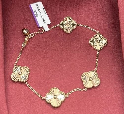 Браслет Exclusive Gold Aij412 длина 19 см, вес 8.28 г золото, плетение якорное купить,662400
