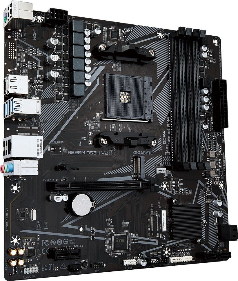 Материнская плата GIGABYTE A520M DS3H V2 купить,33124
