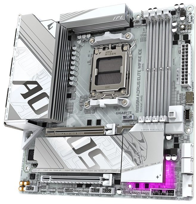 Материнская плата GIGABYTE B850M Aorus Elite WiFi6E ICE купить,NaN