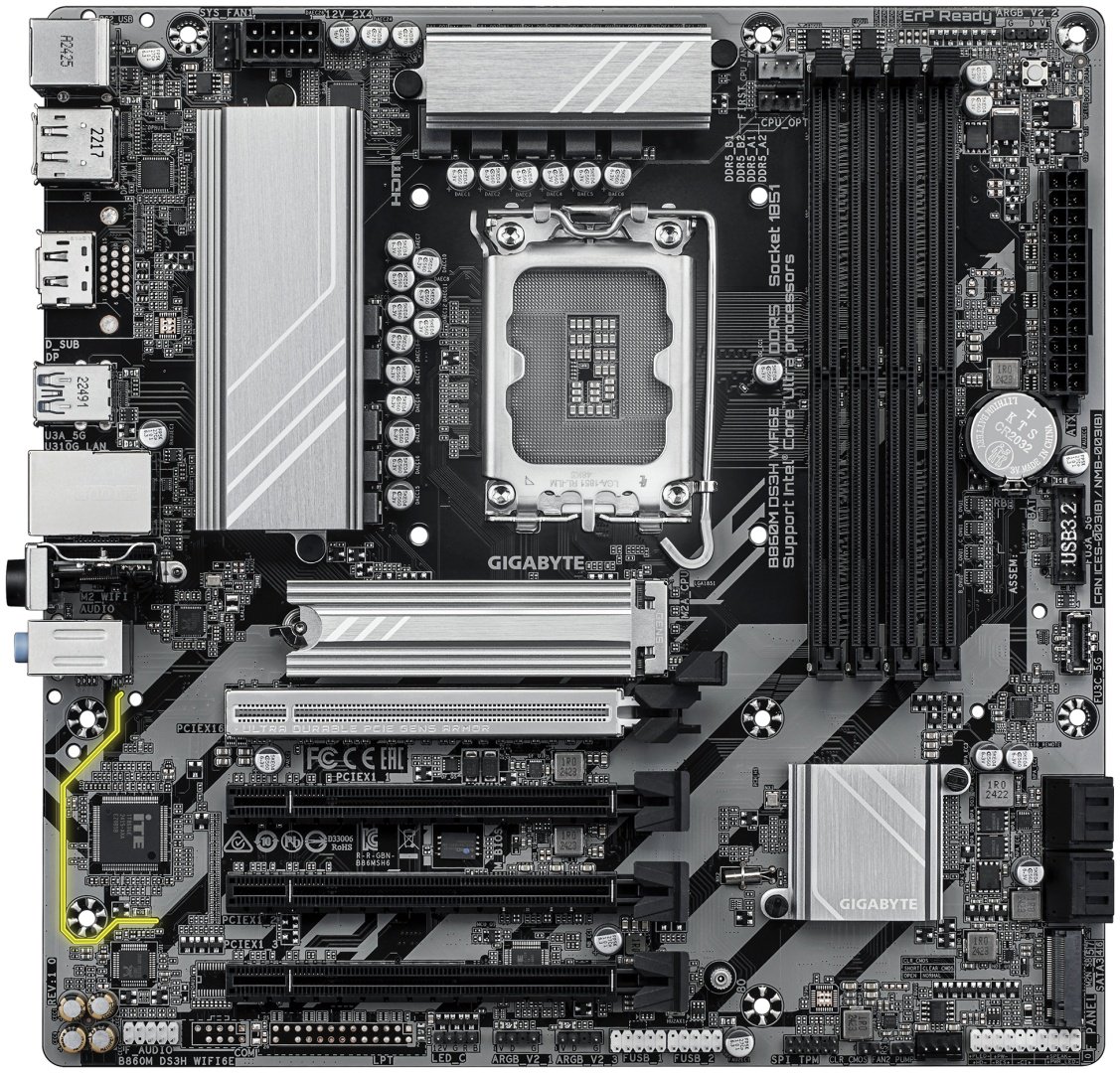 Материнская плата GIGABYTE B860M DS3H WIFI6E