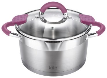 LARA кастрюля VIVA LR02-315 сталь 7.2 л купить,NaN