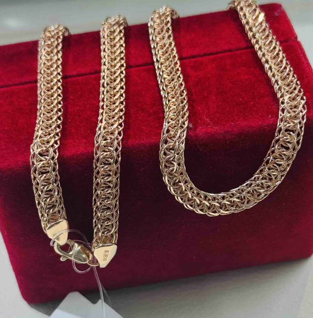 Цепь Exclusive Gold Aij424 длина 55 см, вес 28.31 г золото, плетение питон купить,NaN