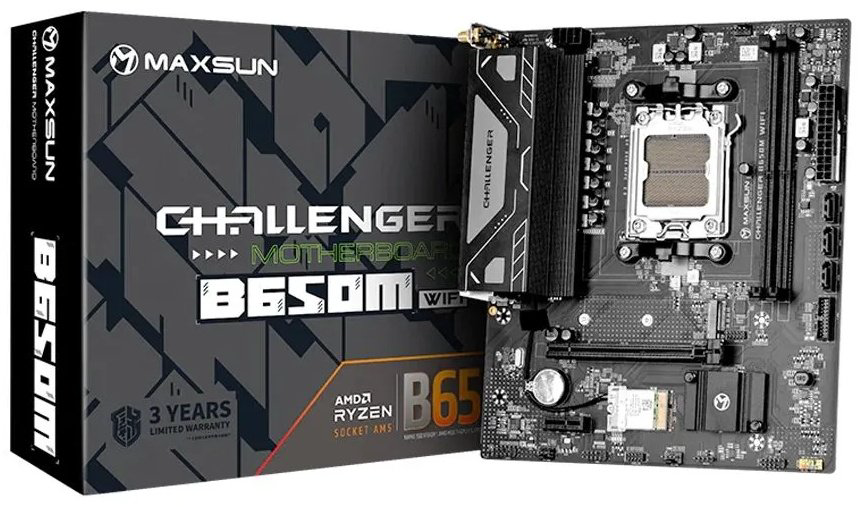 Материнская плата MAXSUN Challenger B650M WIFI купить,NaN