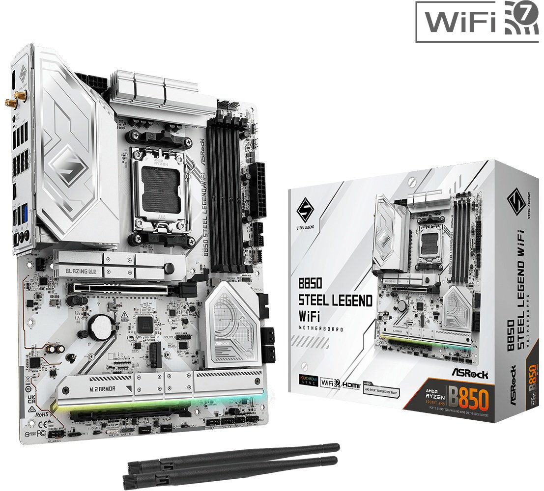 Материнская плата ASRock B850 STEEL LEGEND WIFI DDR5