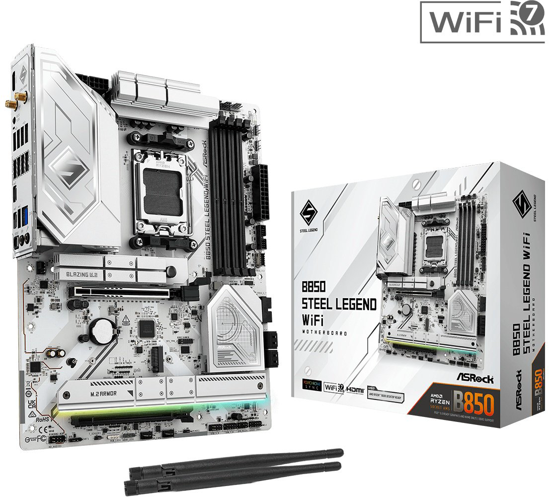 Материнская плата ASRock B850 STEEL LEGEND WIFI DDR5