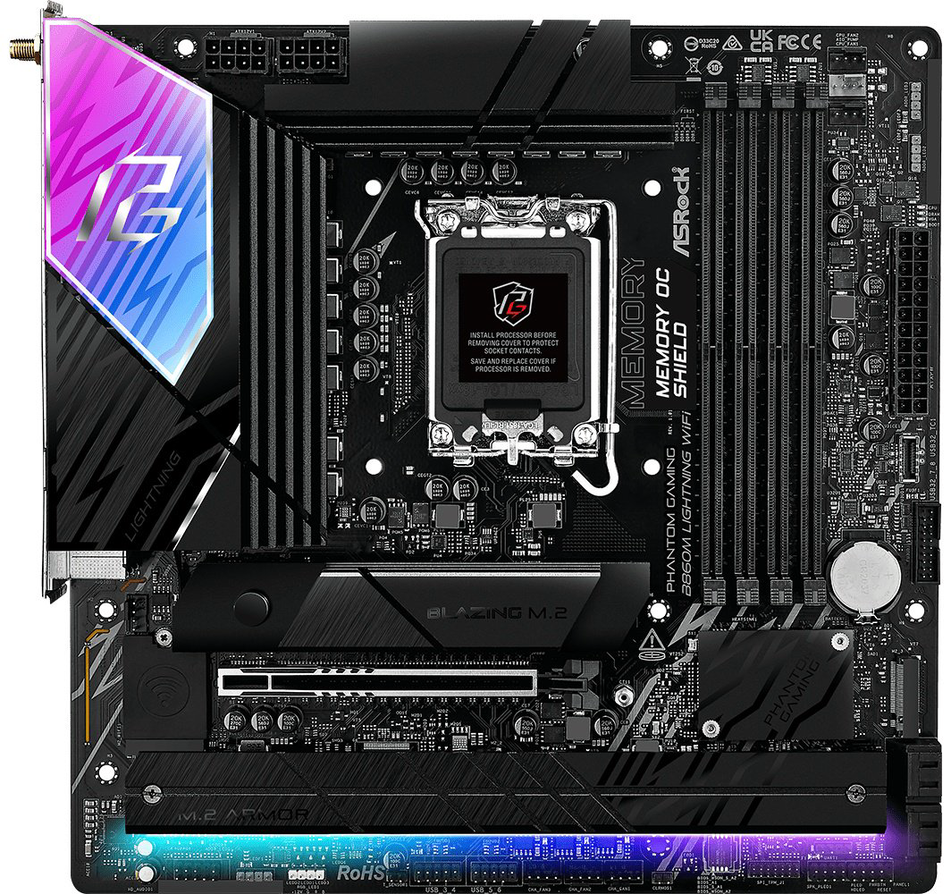 Материнская плата ASRock B860M LIGHTNING WIFI DDR5 купить,NaN