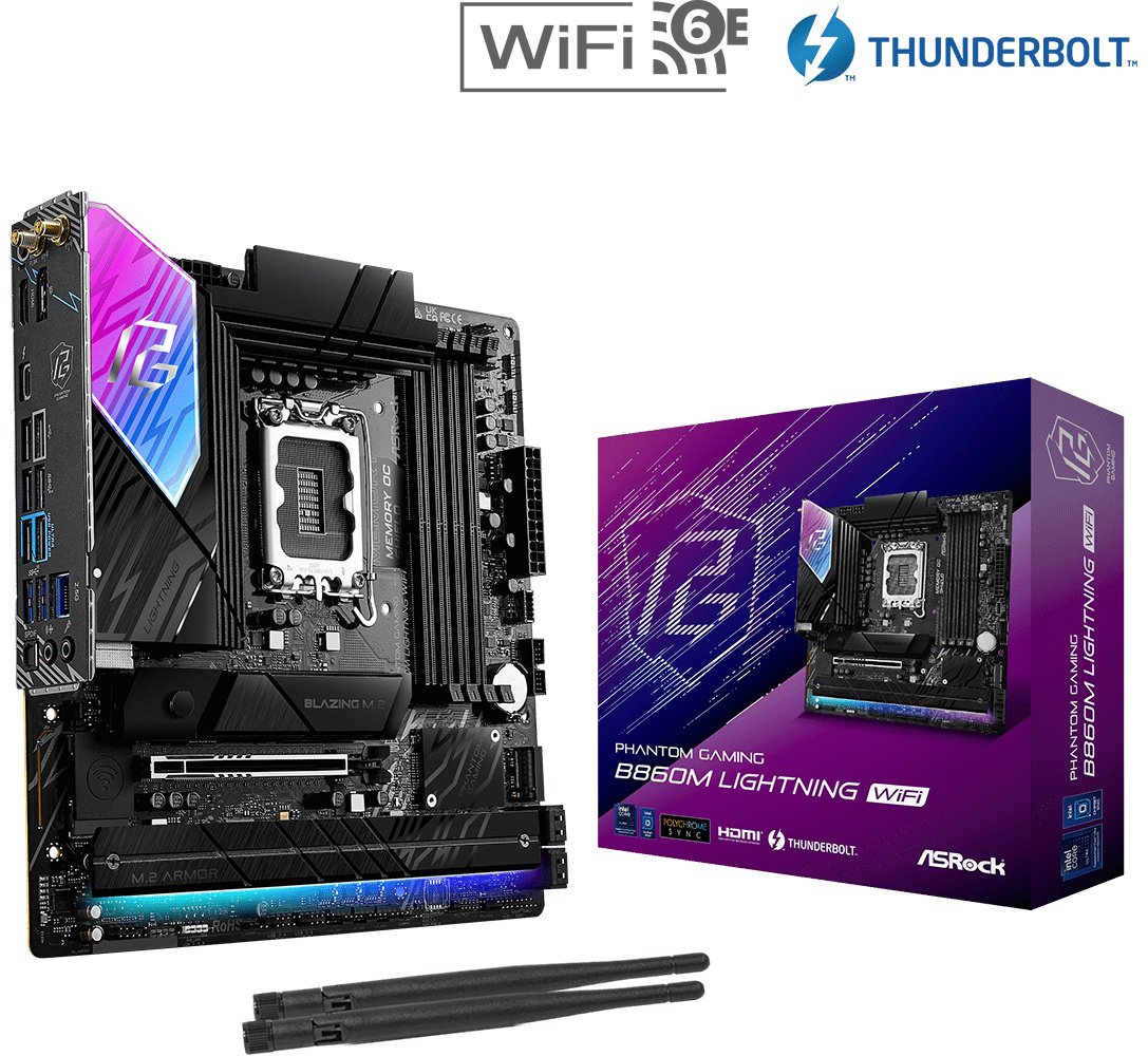 Материнская плата ASRock B860M LIGHTNING WIFI DDR5