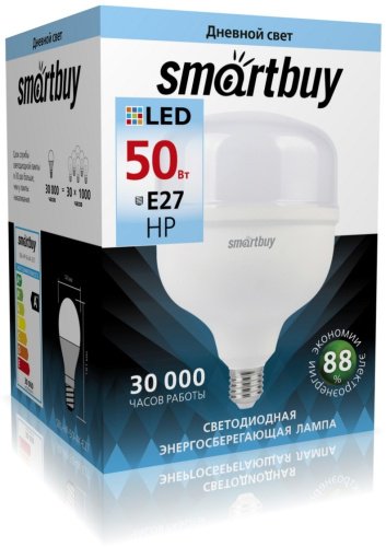 Лампочка Smartbuy SBL-HP-50-4K-E27 50W E27 1 шт купить,0