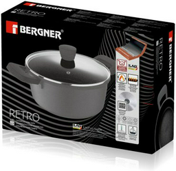 Bergner кастрюля BG-30738-NP алюминий 4.5 л