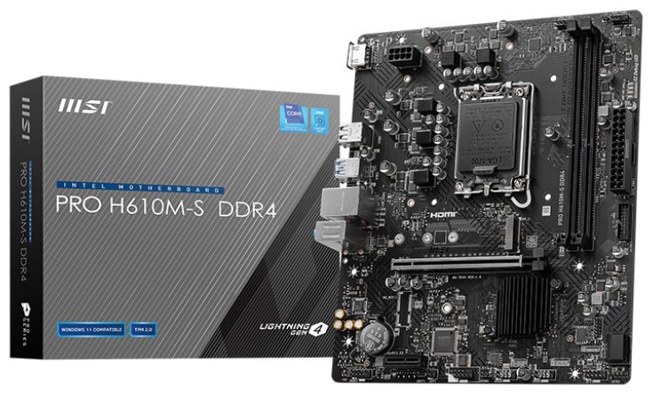 Материнская плата MSI Pro H610M-S DDR4