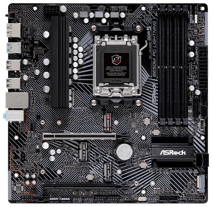 Материнская плата ASRock B650M PG Lightning