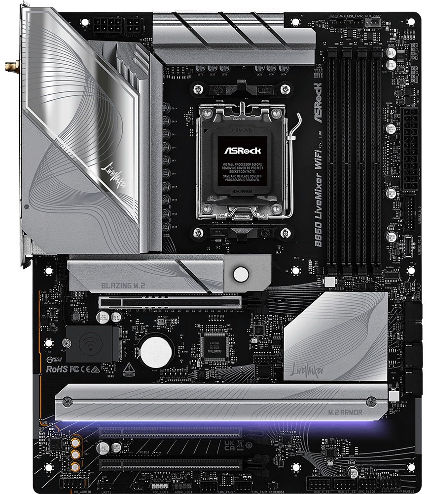 Материнская плата ASRock B850 LIVEMIXER WIFI DDR5 купить,NaN