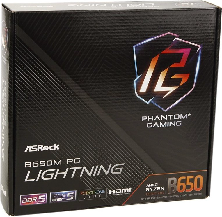 Материнская плата ASRock B650M PG Lightning - ForteMarket Материнская плата ASRock B650M PG Lightning купить,69150