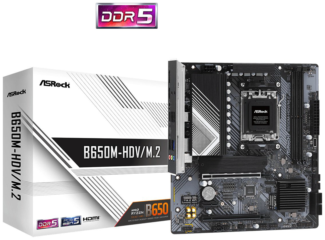 Материнская плата ASRock B650M-HDV/M.2 DDR5 купить,NaN