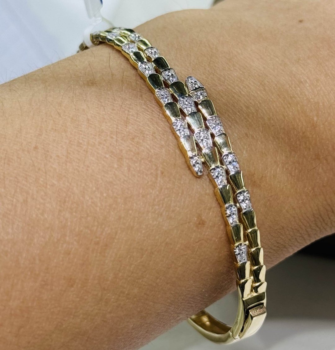 Браслет Exclusive Gold Aij325 длина 28 см, вес 8.4 г золото, плетение обод купить,627200
