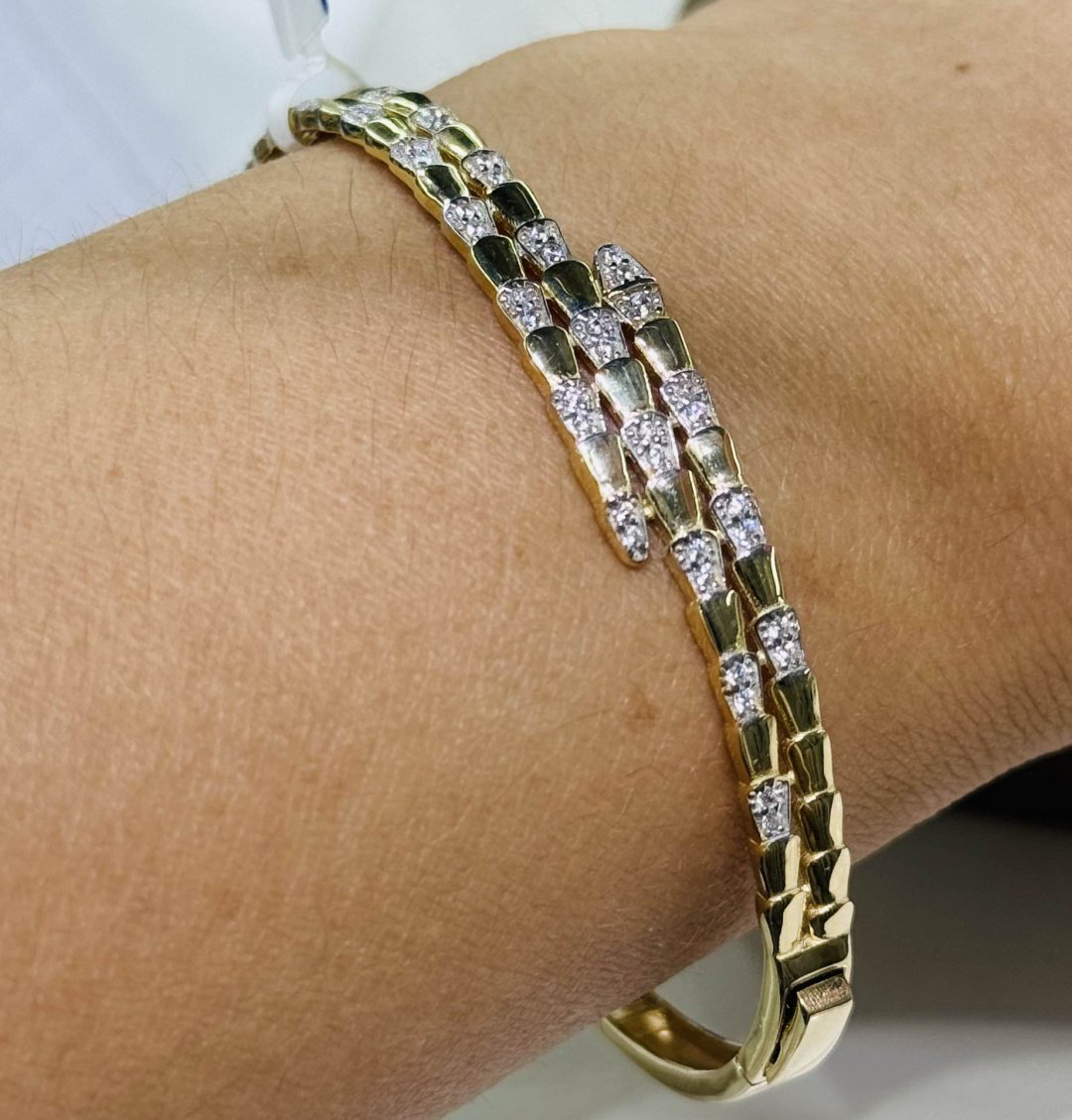 Браслет Exclusive Gold Aij325 длина 28 см, вес 8.4 г золото, плетение обод купить,627200