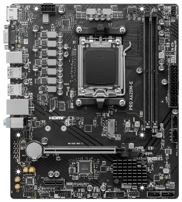 Материнская плата MSI PRO A620M-E купить,NaN
