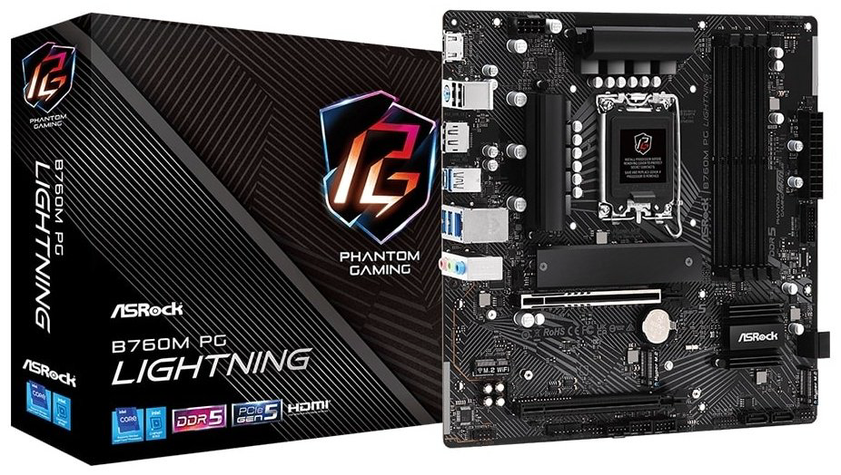 Материнская плата ASRock B760M PG Lightning купить,NaN