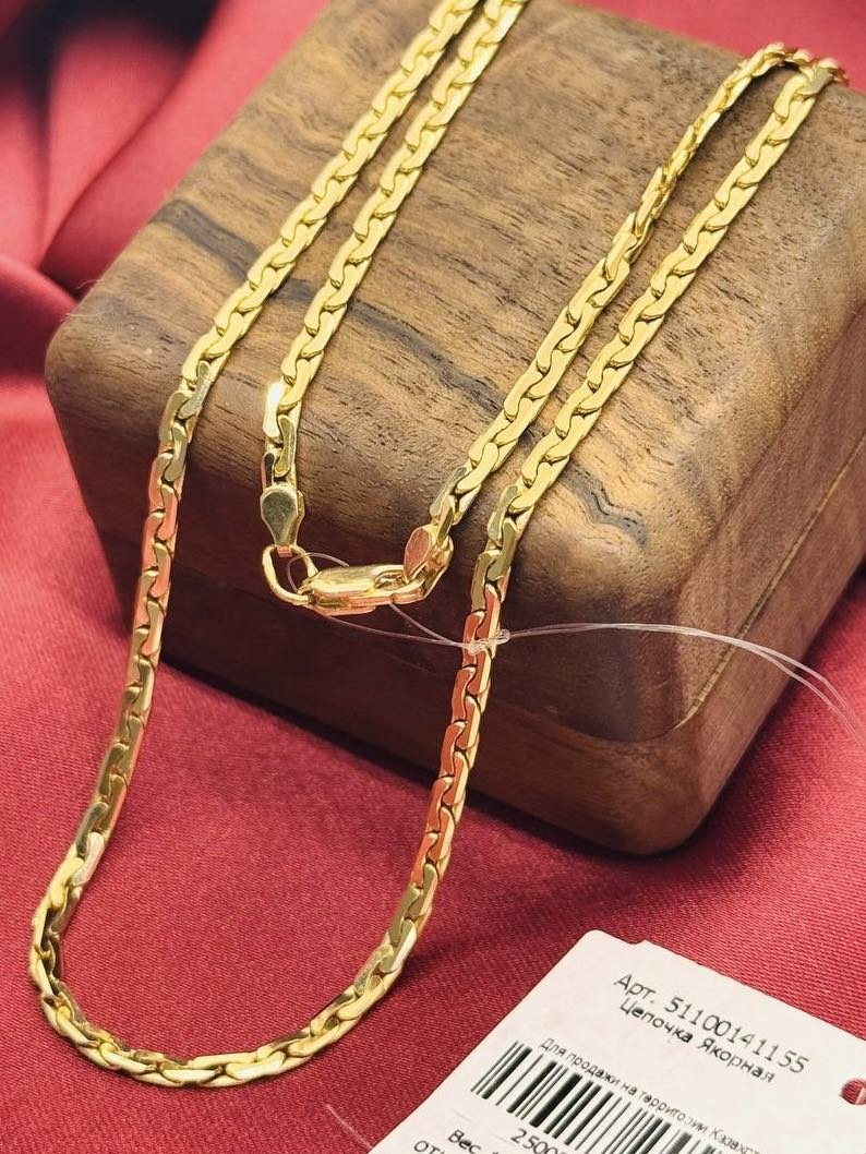 Цепь Exclusive Gold 1099982 длина 55 см, вес 16.51 г золото, плетение якорное купить,1370330.0000000002