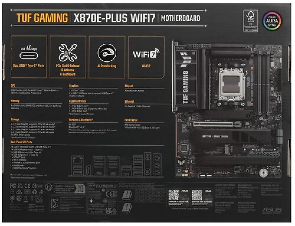 Материнская плата ASUS TUF GAMING X870E-PLUS WIFI купить,NaN