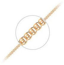 Цепь Ars jeweler AR JEWL1343 длина 55 см, вес 5.2 г золото, плетение лав купить,379700