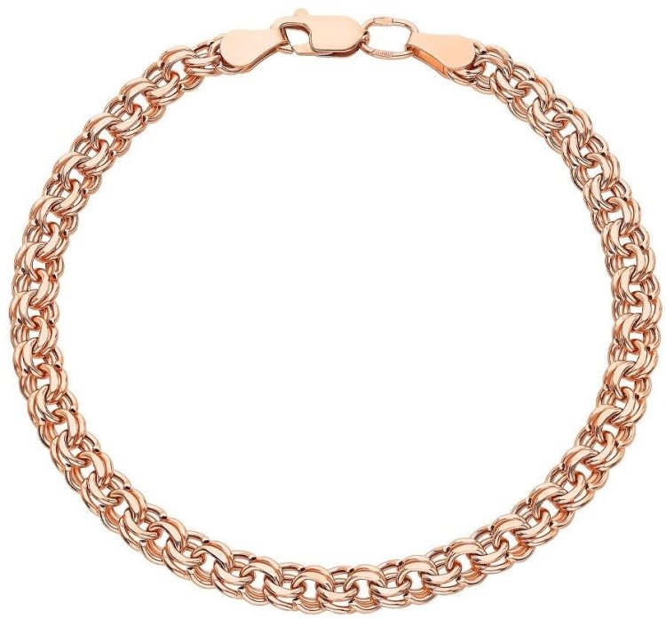 Цепь Ars jeweler ars560 длина 19 см, вес 2.1 г золото, плетение бисмарк купить,168000