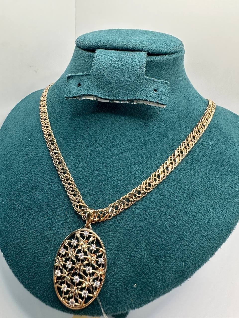 Цепь Gidayat Gold 67895 длина 55 см, вес 11.42 г золото, плетение тройной ромб купить,890760