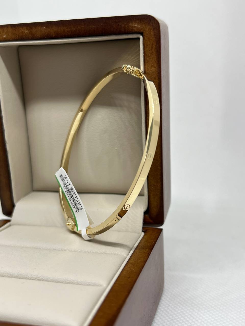 Браслет Exclusive Gold Aij17 длина 18 см, вес 4.69 г золото, плетение обод