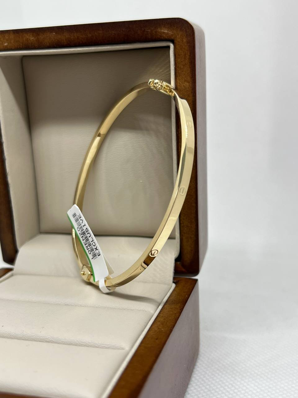 Браслет Exclusive Gold Aij17 длина 18 см, вес 4.69 г золото, плетение обод купить,348200.00000000006