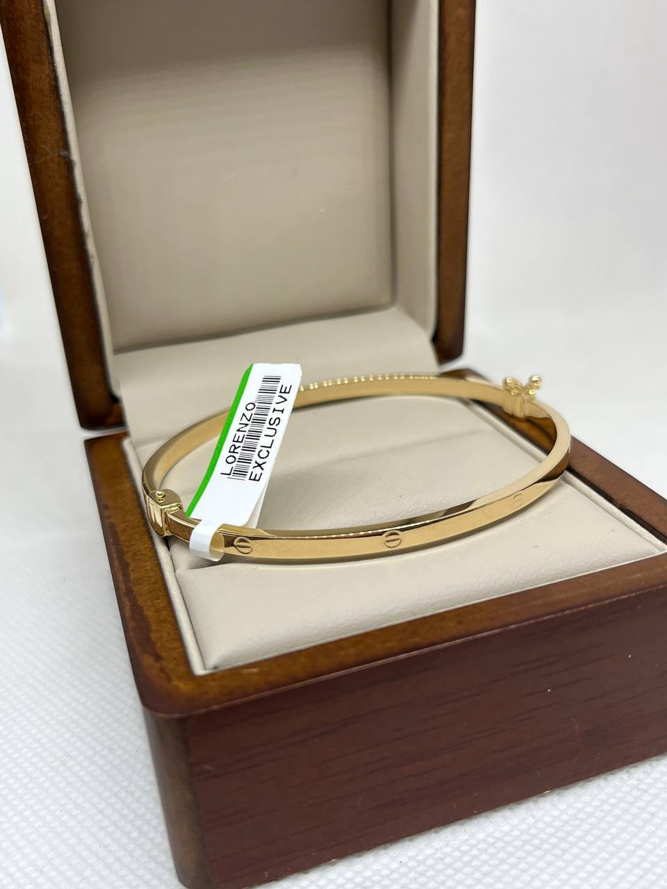 Браслет Exclusive Gold Aij17 длина 18 см, вес 4.69 г золото, плетение обод купить,348200.00000000006
