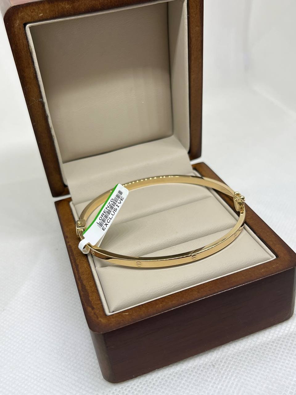 Браслет Exclusive Gold Aij17 длина 18 см, вес 4.69 г золото, плетение обод