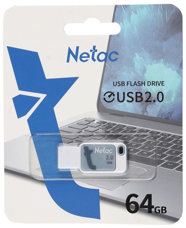 USB Flash карта Netac NT03UA31N-064G-20BL 64 Гб голубой