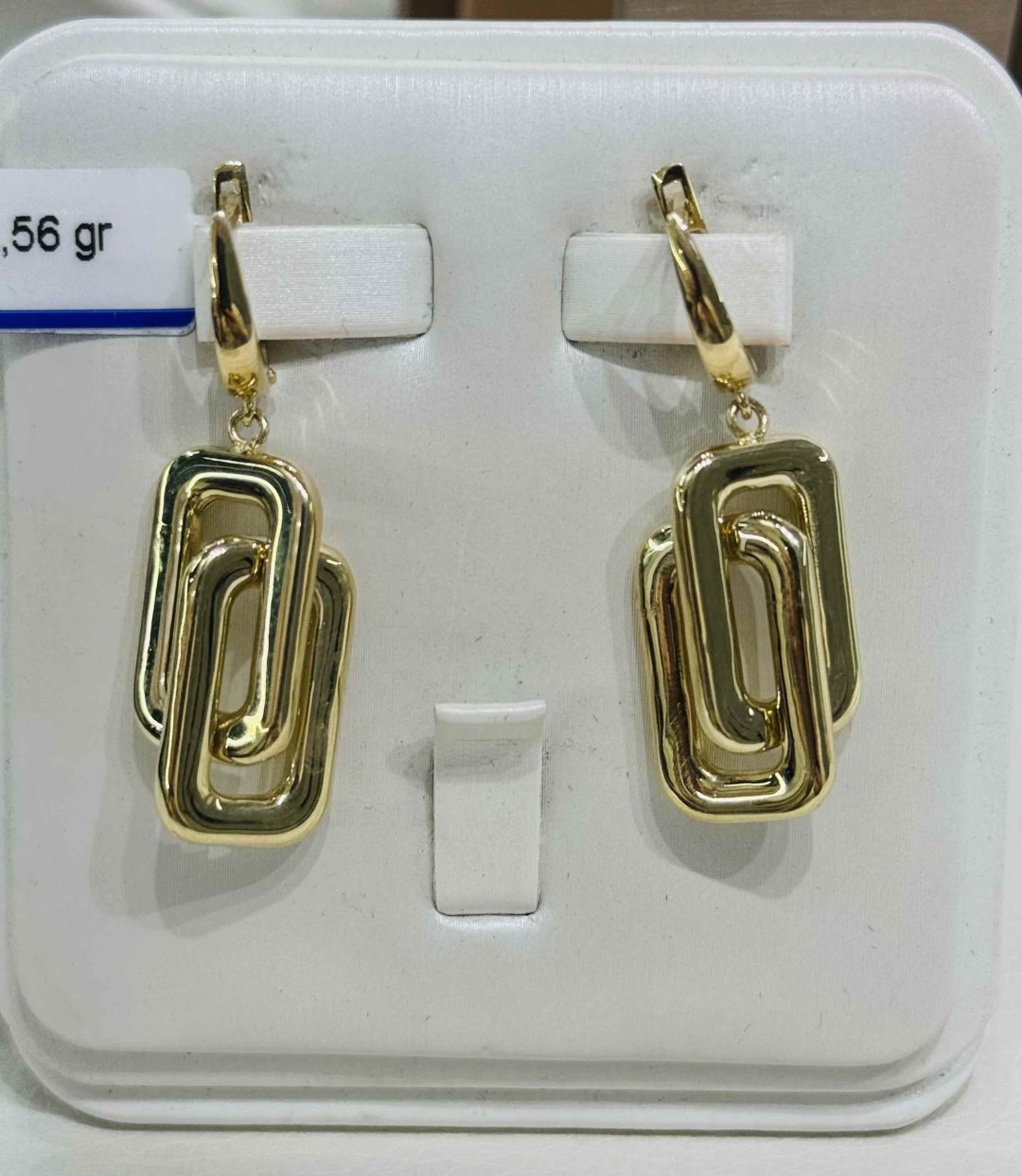 Серьги Exclusive Gold Aij355 вес 6.56 г золото, без вставок купить,491450