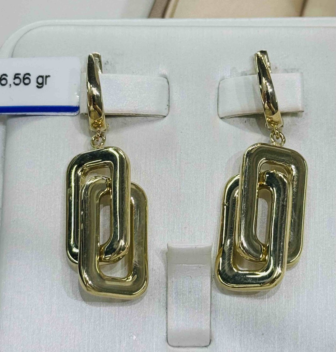 Серьги Exclusive Gold Aij355 вес 6.56 г золото, без вставок купить,491450