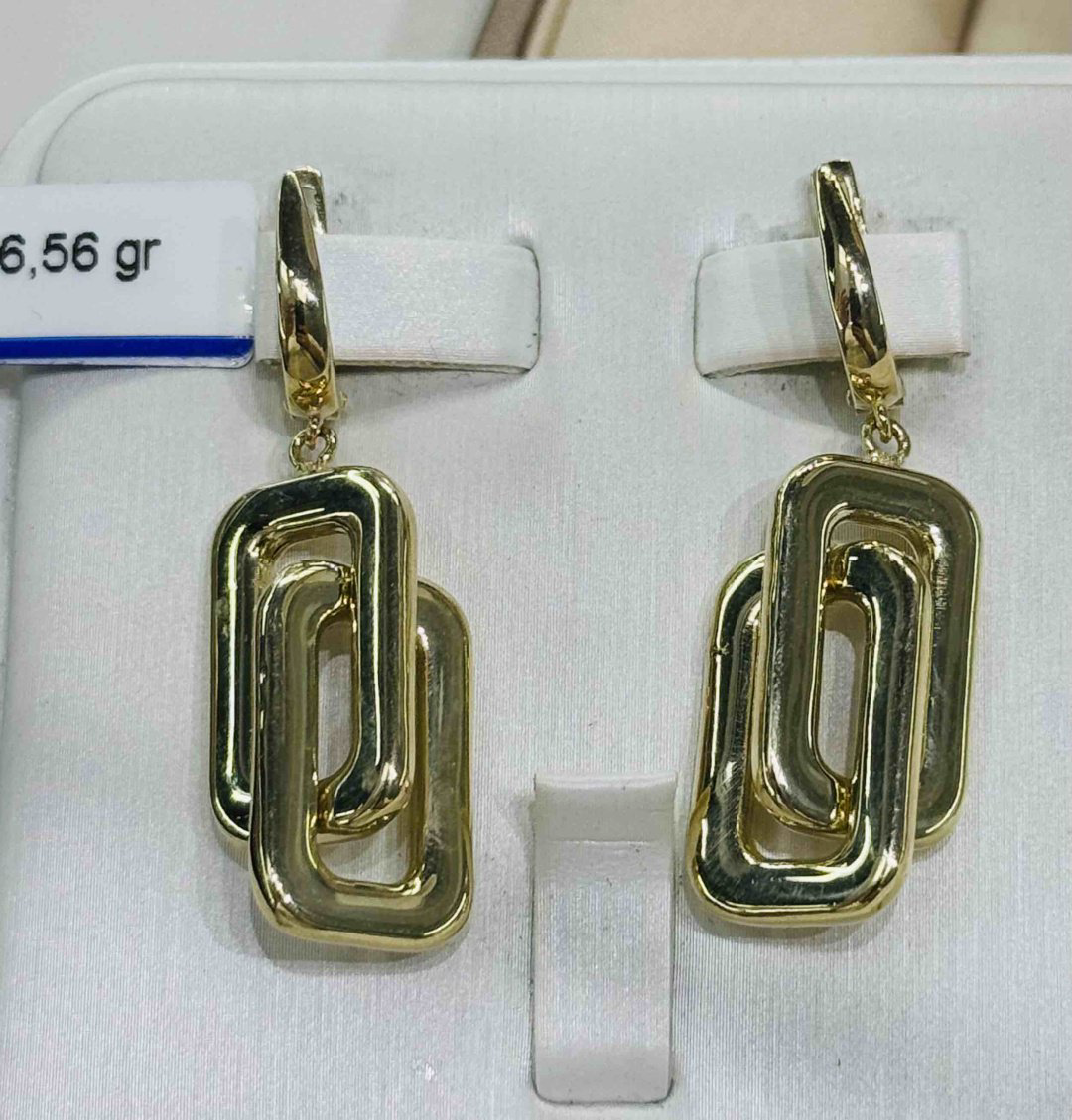 Серьги Exclusive Gold Aij355 вес 6.56 г золото, без вставок купить,491450