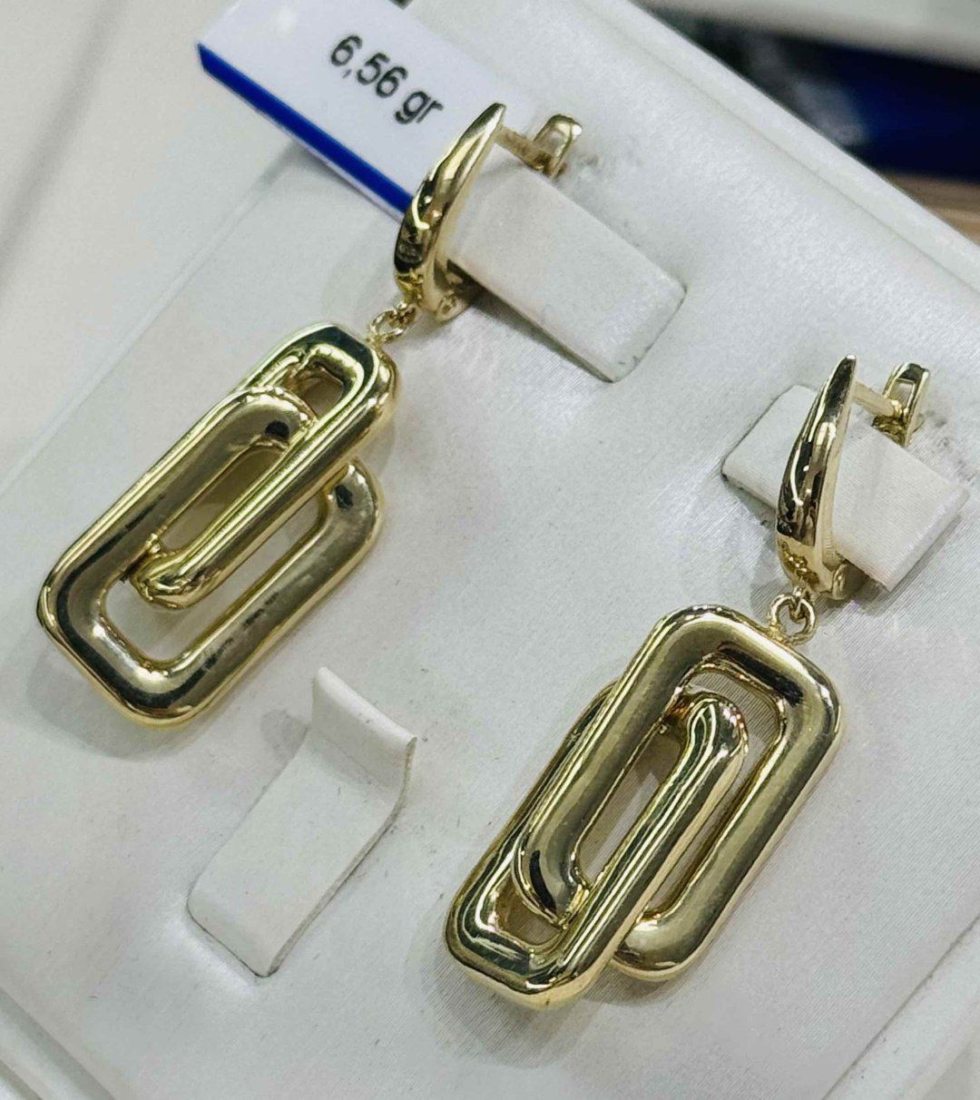 Серьги Exclusive Gold Aij355 вес 6.56 г золото, без вставок купить,491450