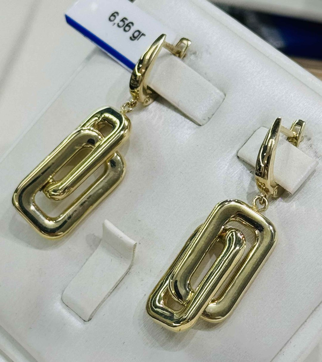 Серьги Exclusive Gold Aij355 вес 6.56 г золото, без вставок купить,491450