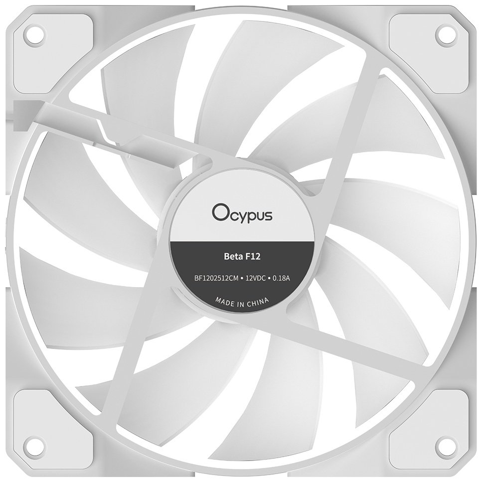 Кулер для корпуса Ocypus Beta F12 WH ARGB белый купить,1673